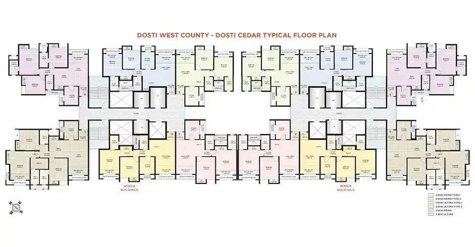 Dosti Thane Balkum Floor Plans