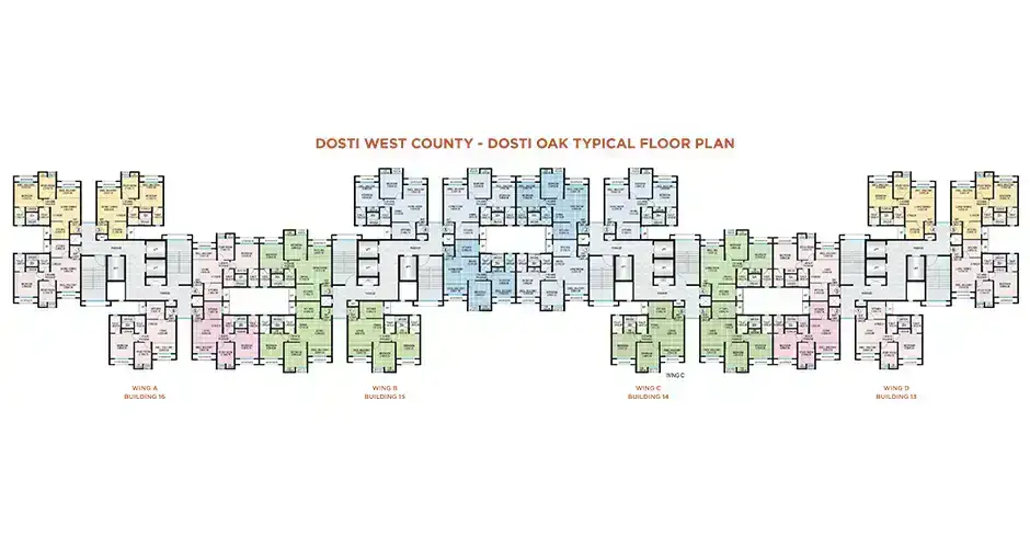 Dosti Thane Balkum Floor Plans