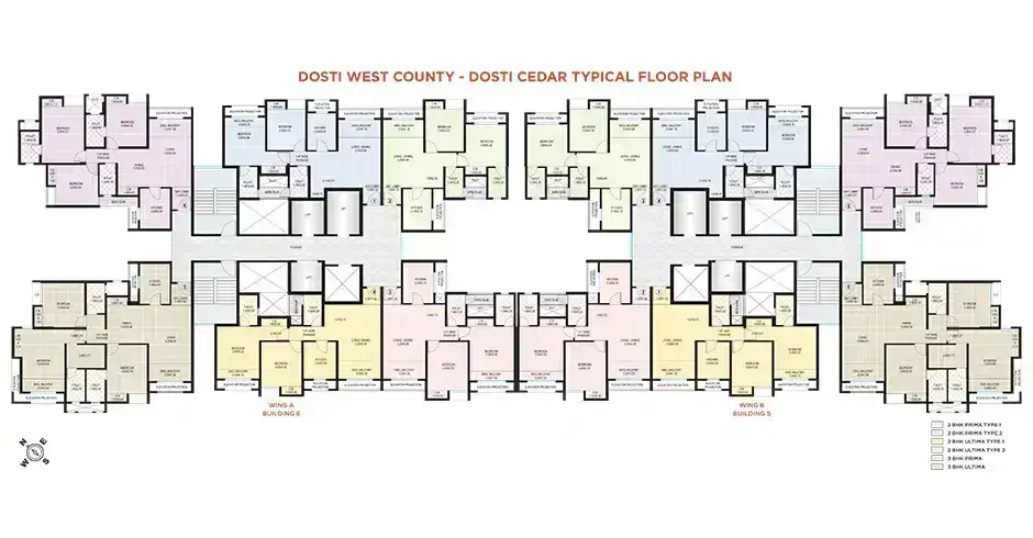 Dosti West County Balkum Thane Floor Plans